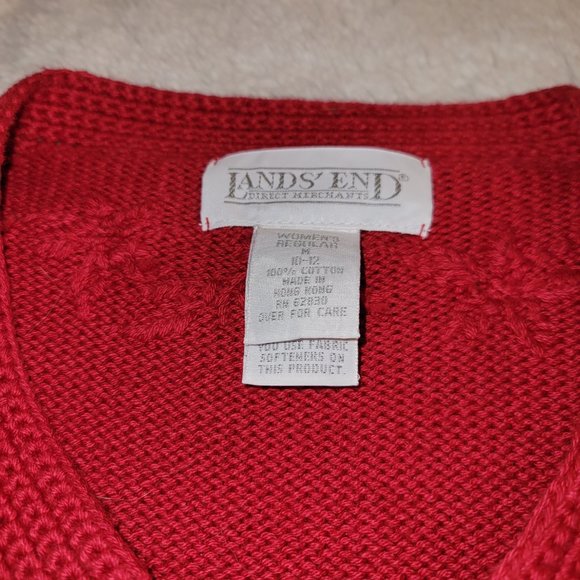 Bright Red Cardigan Sweater  - EUC - Picture 6 of 9